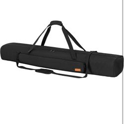 TORIBIO Tripod Carrying Case, 58" Single Compartment Bag with Adjustable Shoulder Strap and Handle for Speaker Stands, Light/Lighting Stand, Mic/Micro