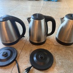 Hamilton Beach Stainless Steel Kettle, with heated base $10, without heated base $5