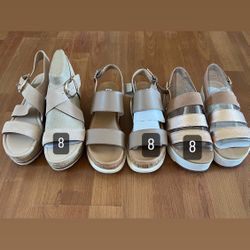 NEW MARC FISHER, STEVE MADDEN, AND UGG SANDALS 