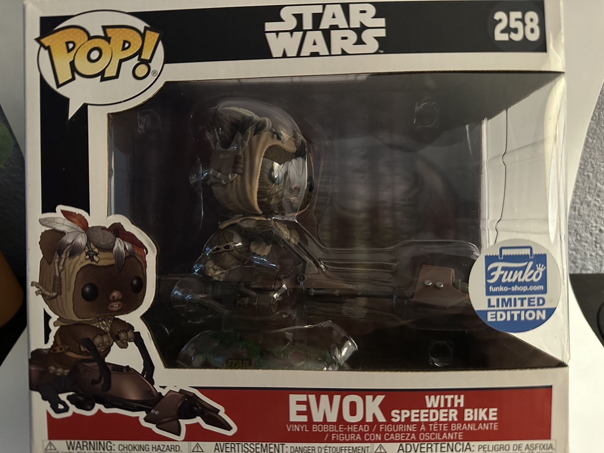 Funko Pop Star Wars Ewok With Speeder Bike 258 for Sale in Las
