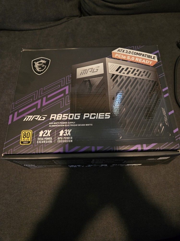850W Power Supply MSI MAG A850G