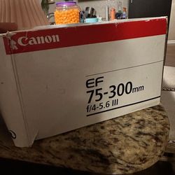 Canon EF 75-300mm  F/4-5.6 III
