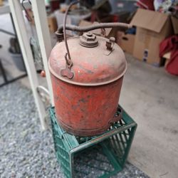 Vintage gas can all intact