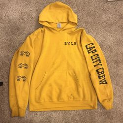 Medium Size Mustard Yellow Cowboy Style Hoodie 