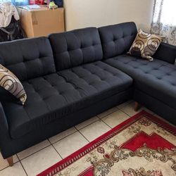 New Black Sectional Couch / Free Delivery / $50 Down Payment