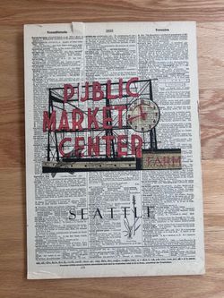Vintage Seattle Dictionary Art Print
