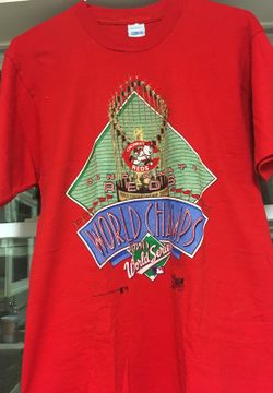 1990 Cincinnati red World Series t shirt