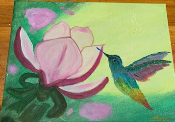 Humming bird drawing