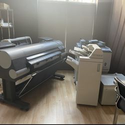 Sign And Printing Equipment / CANON Large Printer /plotter/ Copy Large Quantity Print Etc 