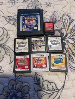 Pokémon Game Cartridge Lot All Authentic