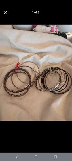 Two sets of bangles bracelets firm price $5 bucks pick up only 865 Ellsworth avenue right off of East Livingston avenue Columbus Ohio 43206 5 minutes