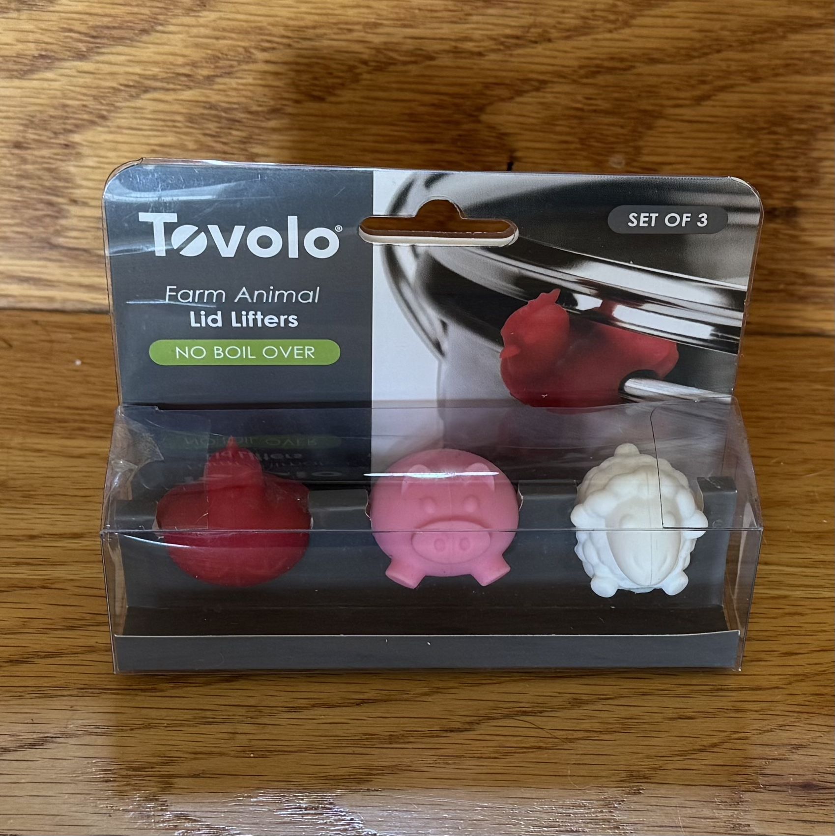 Set of Adorable Farm Animal Lid Lifters, by Tolovo, MINT Condition!