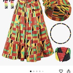 5 Pcs Women African Outfit/costume 