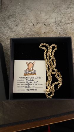 14kt gold Rope chain