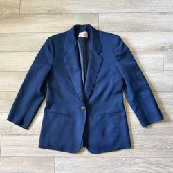 Vintage Pendleton Blue Wool Blazer  