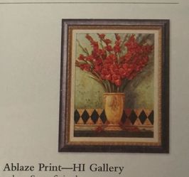 Home interiors cuadro Gladiolas Ablaze