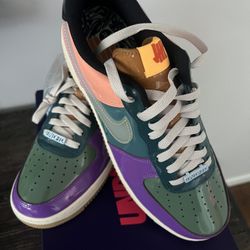 Nike AirForce 1 Low Undefeated New Size 11 Multicolored 