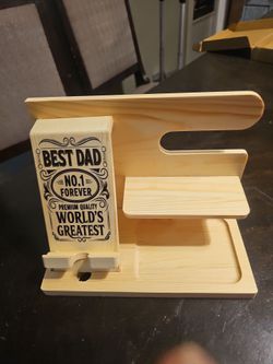 Custom Laser Engraved phone dock