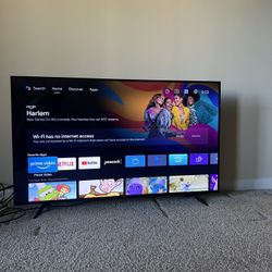 Like New Hisense 55” Smart TV with Remote And Box
