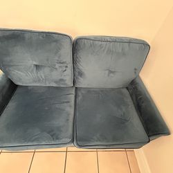 Blue Two Seater Couch
