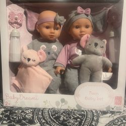 Twin Baby Doll Set