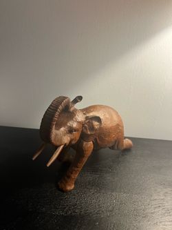 Dark Brown solid Elephant figurine