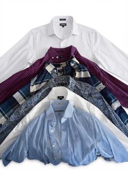 6 Long Sleeve Dress Shirts (Size XS - Good Condition)
