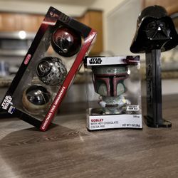 Star Wars Boba Fett goblets dark Vader Pezz ornaments
