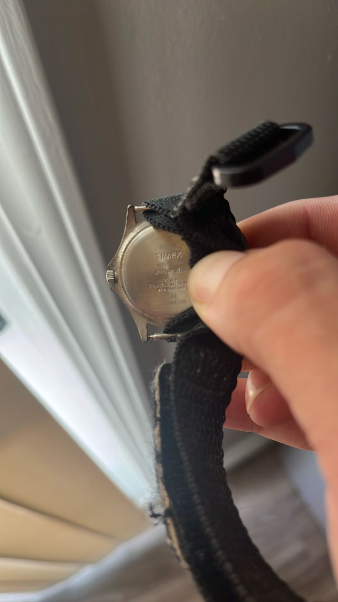 Kid's Timex My First Outdoors Black Nylon Band Watch T79051