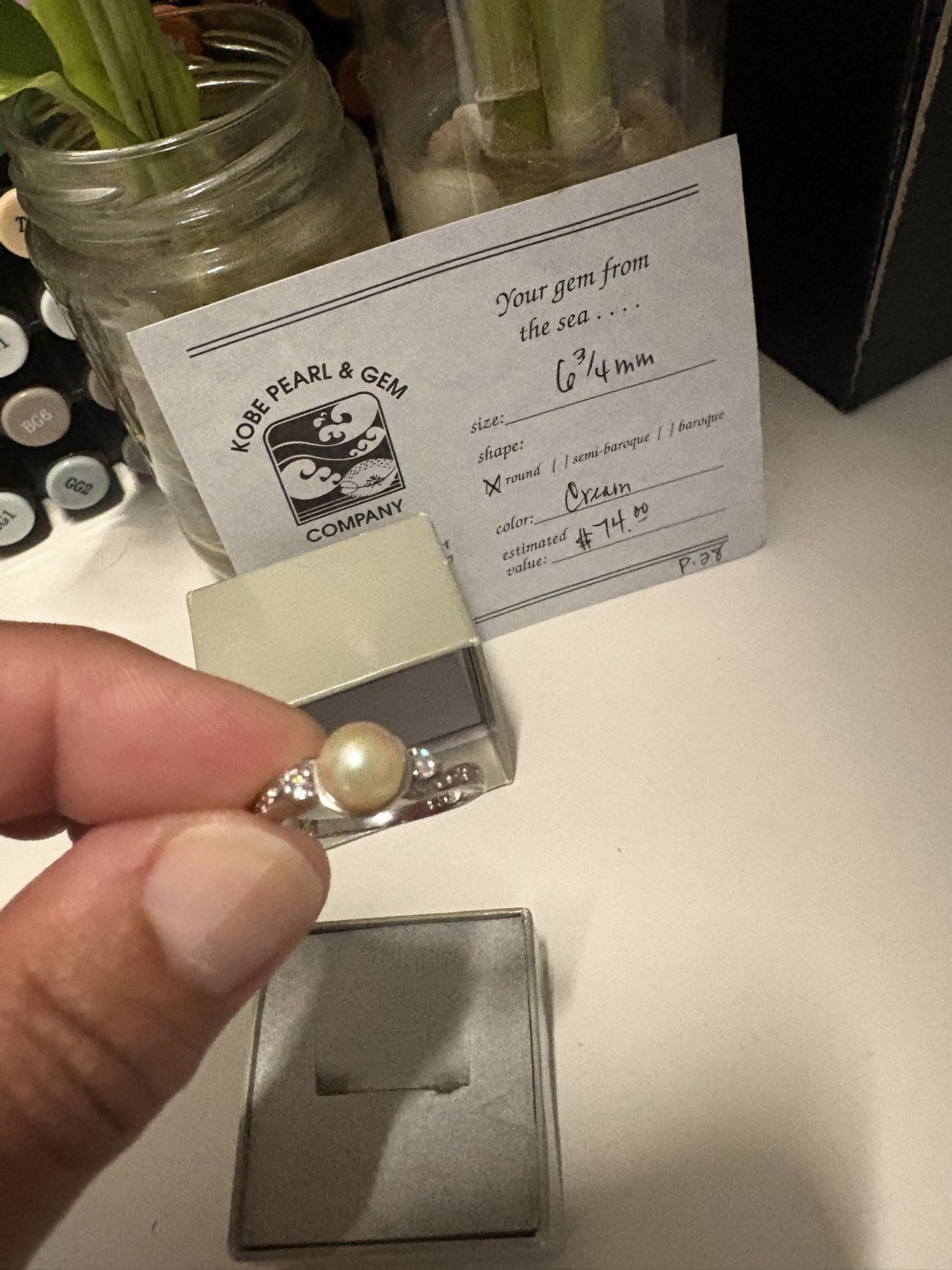 Pearl Ring Size 7