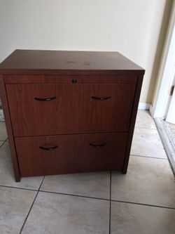 Desk with deep draws