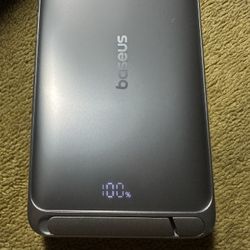 Baseus Qi2 MagSafe Power Bank/ 10,000mAh With Built In Cable And Kickstand
