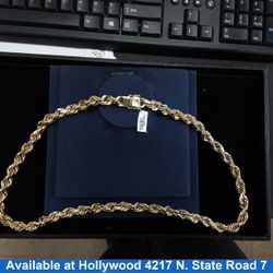 Rope Chain - Yellow Gold 10k (.417) 287.9 grams 28 inch