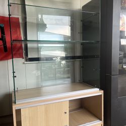 Beautiful Glass Display Case For Antique Collection 