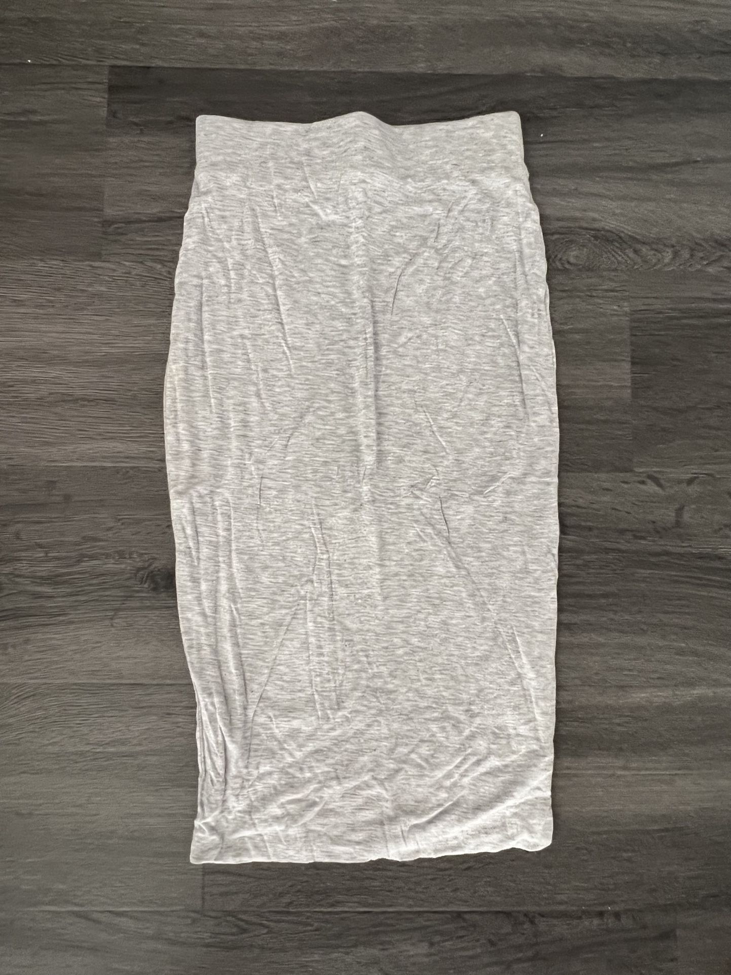 Light gray maxi pencil Skirt