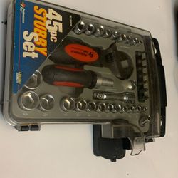 Stubby Tool Set, 45 Pc Lifetime Warranty 