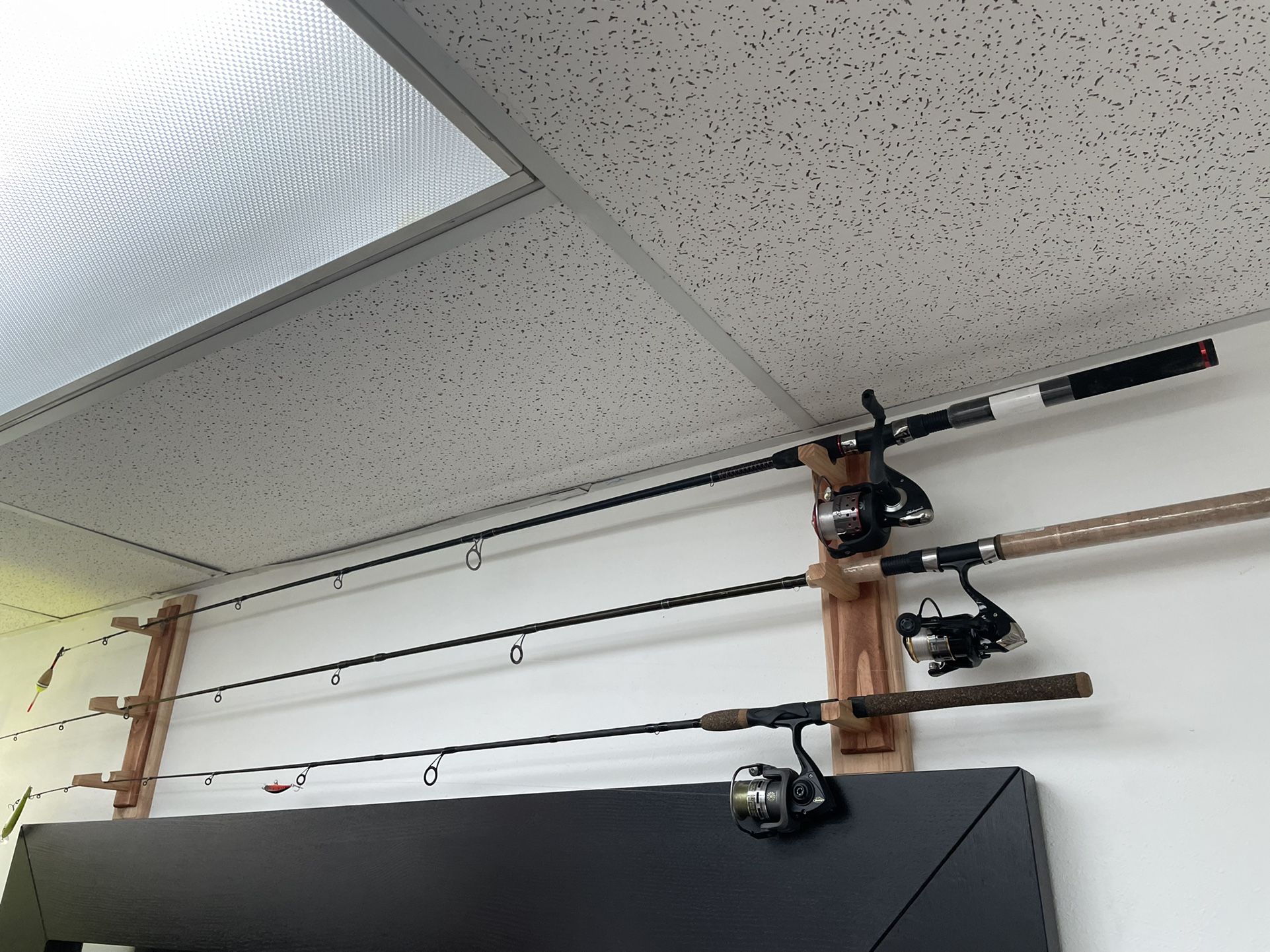 fishing pole rack( Just The Rack)