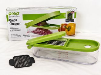NEW Prep Solutions Onion Chopper with Container – Quick & Easy Vegetable