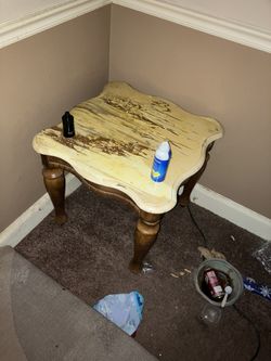 Carpet Cleaner And table