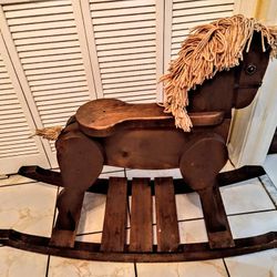 Vintage Handmade Rocking Horse