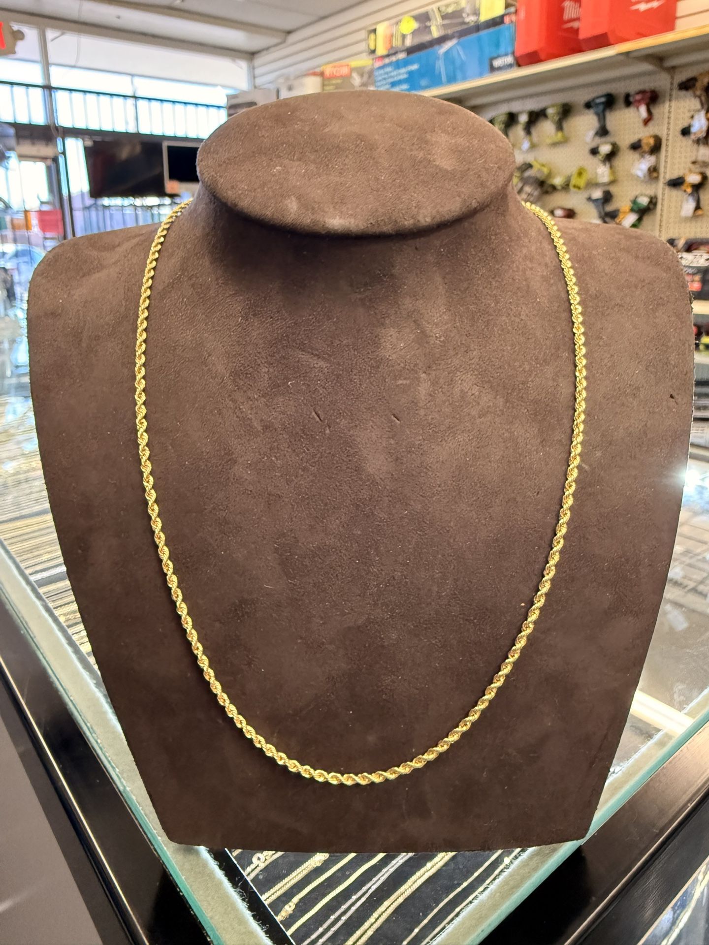 14KT Hollow Rope Chain  40239-1