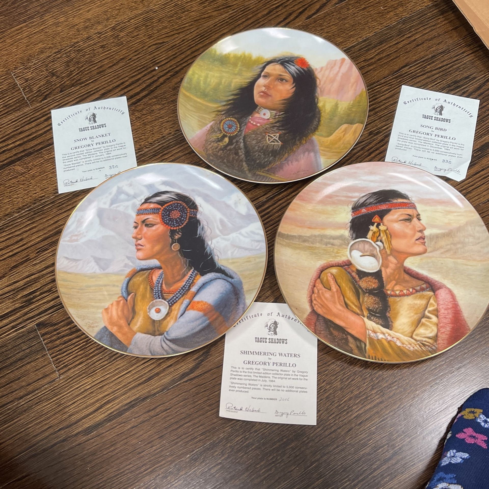 Perrillo 3 Plate Collection. The Maidens. Beautiful