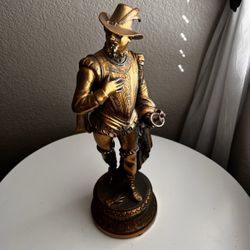 🗡️ Vintage Cast Metal Statue of Don Juan
