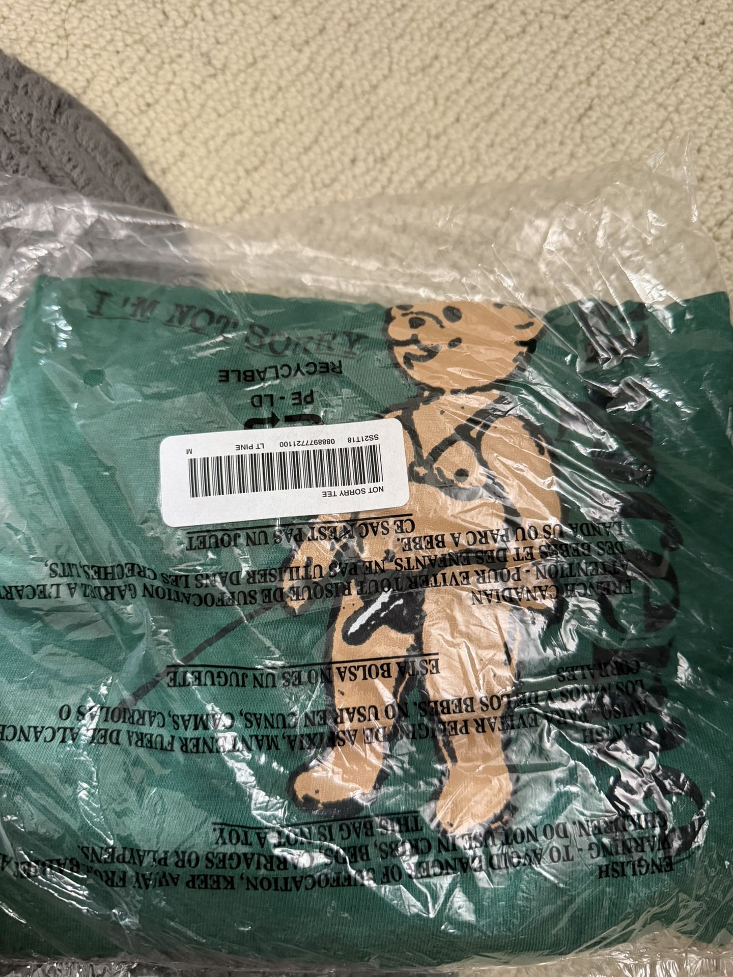 Supreme Shirt “I’m Not Sorry” Medium