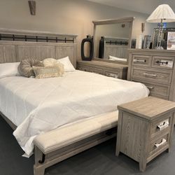 New 5pc King Bedroom Set