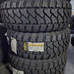 (4) 40x13.50r26 Fury M/T Tires 40 13.5 26 Inch 10-ply LT E Rated MT