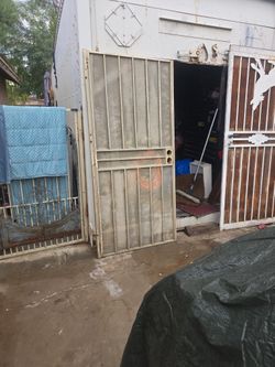 Metal Security Door 80 In Long  361/2 Wide