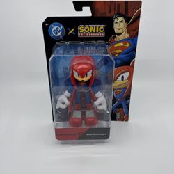 New 2025 DC x Sonic The Hedgehog - Knuckles Superman -  5" Jakks Pacific