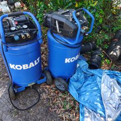 Two Kobalt air compressors not working good $70 Located MountDora Fla 32757