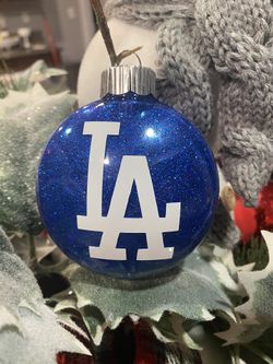 Dodgers LA logo Ornament
